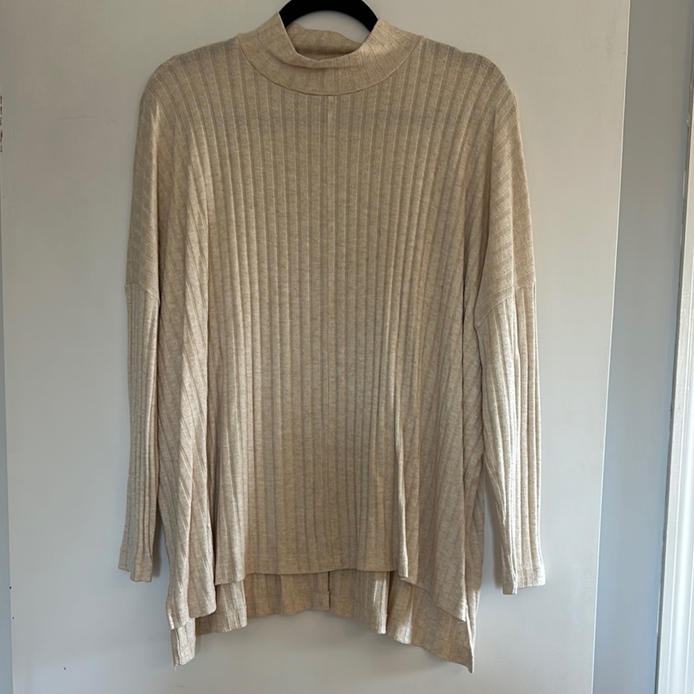 Loft outlet ribbed tunic sweater